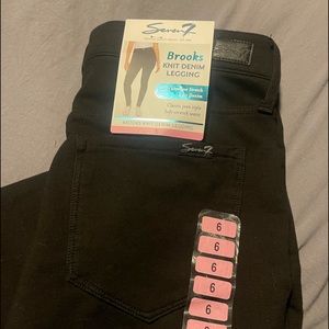 Never worn Seven7 Brooks Knit Denim Leggings